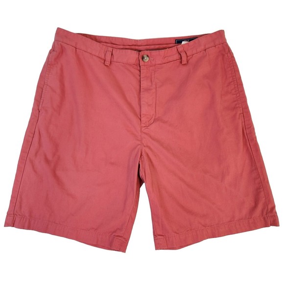 VINEYARD VINES by Shep & Ian Pink Salmon Shorts Cotton Flat Front Men's Size 36 - Picture 1 of 10